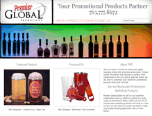 Tablet Screenshot of premierglobalpromotions.com